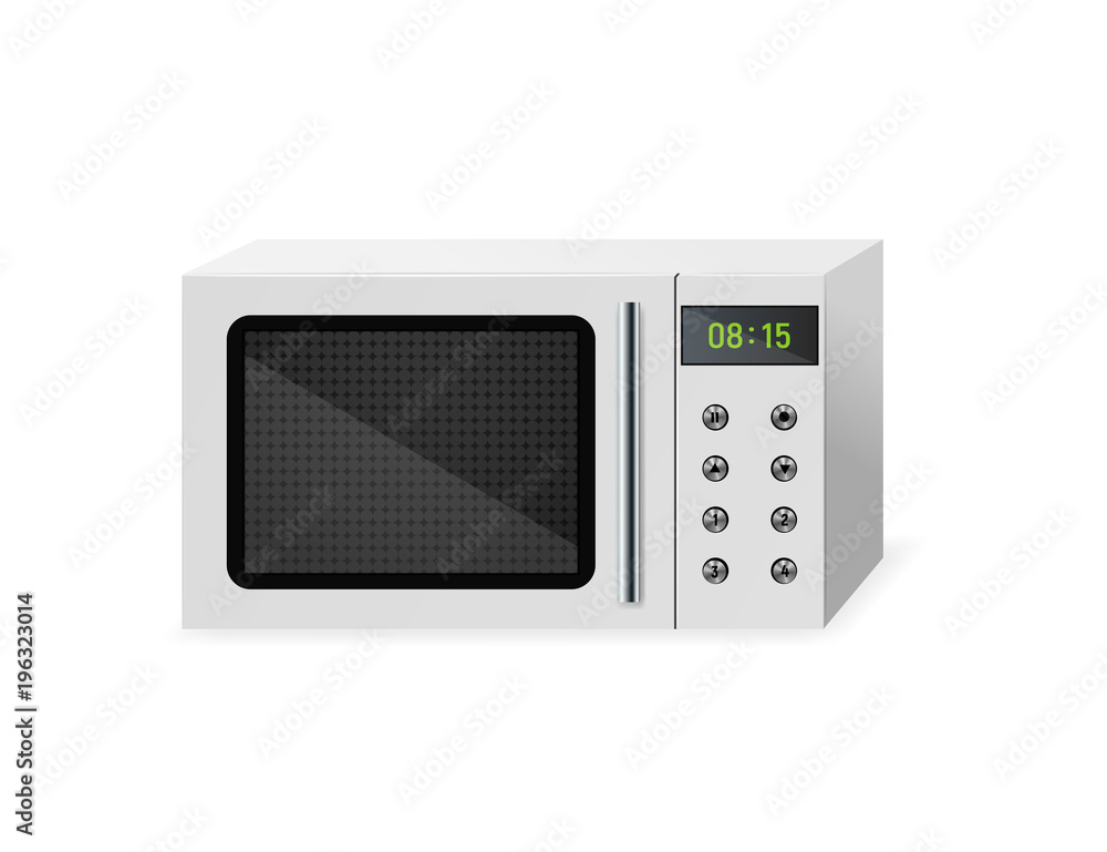 Microwave. Household electrical equipment. Vector illustration Kitchen appliances Microwave. Household electrical equipment. Vector illustration Kitchen appliances