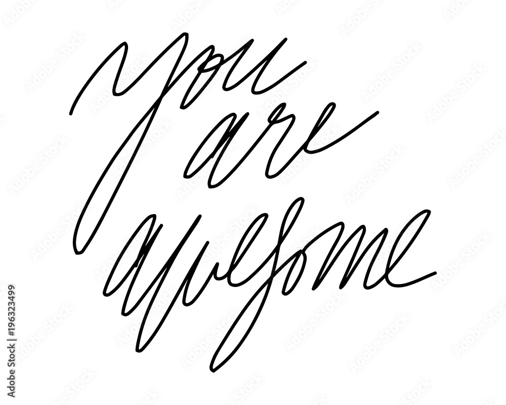 Hand lettering for your design. You are awesome Hand lettering for your design. You are awesome