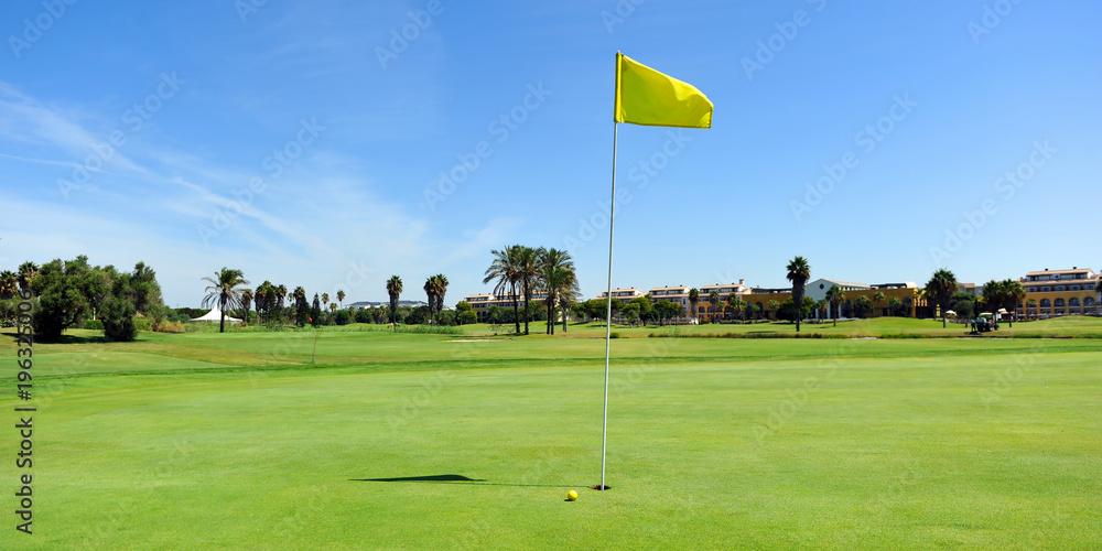 Obraz premium Golf course in Costa Ballena, Rota, Cadiz province, Spain