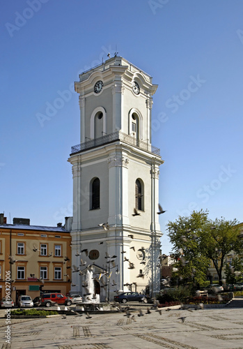Clock tower in Przemysl. Poland