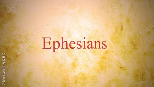 Books of the new testament in the bible series - Ephesians photo