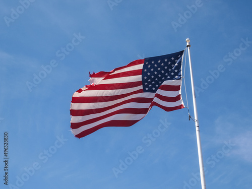 Wallpaper Mural Tattered American Flag Torontodigital.ca