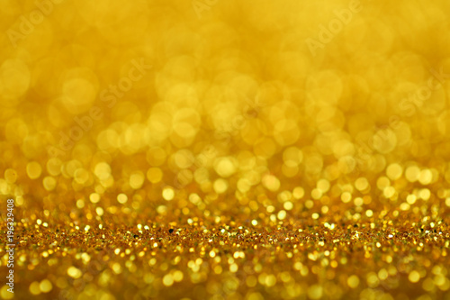 Abstract Golden Defocused Lights Background