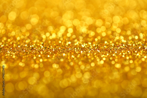 Abstract Golden Defocused Lights Background