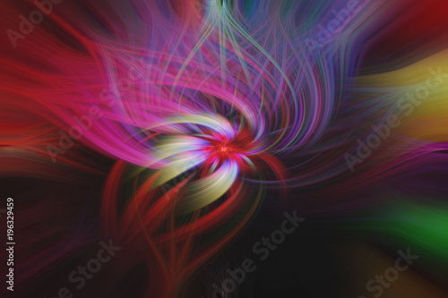 Abstract twisted light fibers colorful design for background texture