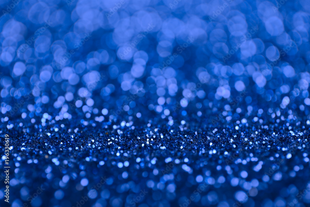 Abstract Blue Defocused Lights Background