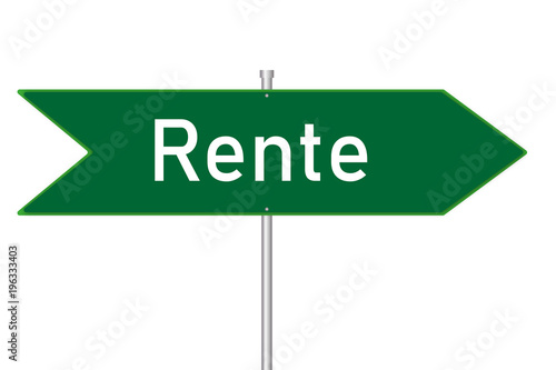 Grüner Wegweiser - Rente