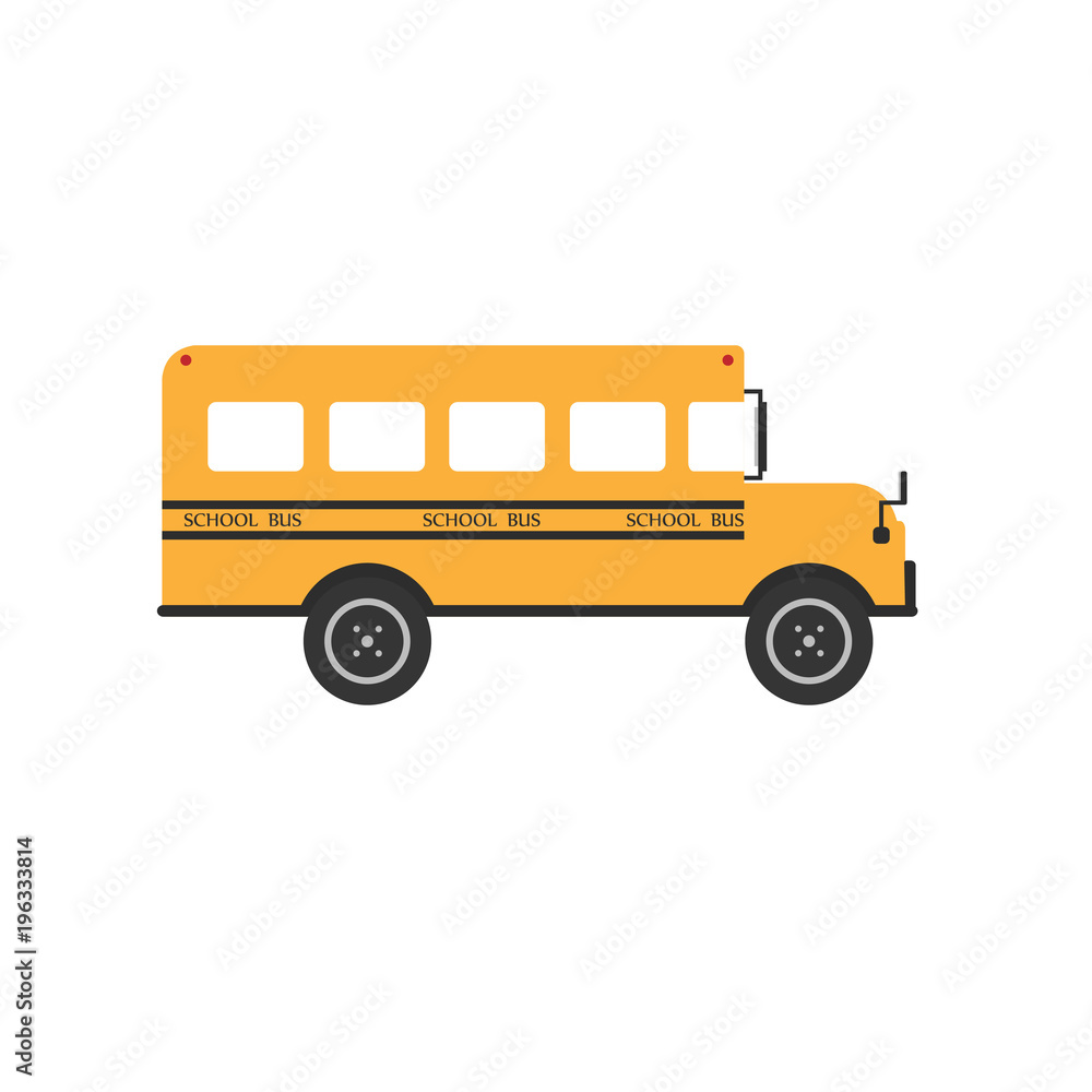 School bus.Illustration on white background