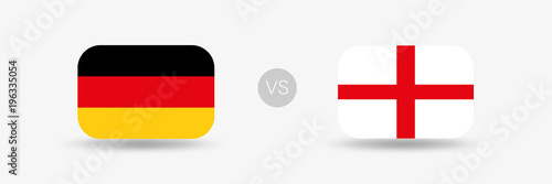 Deutschland gegen England - Flaggen