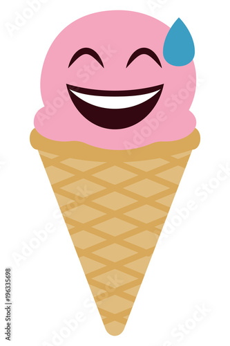 Eiscreme Emoji verlegen