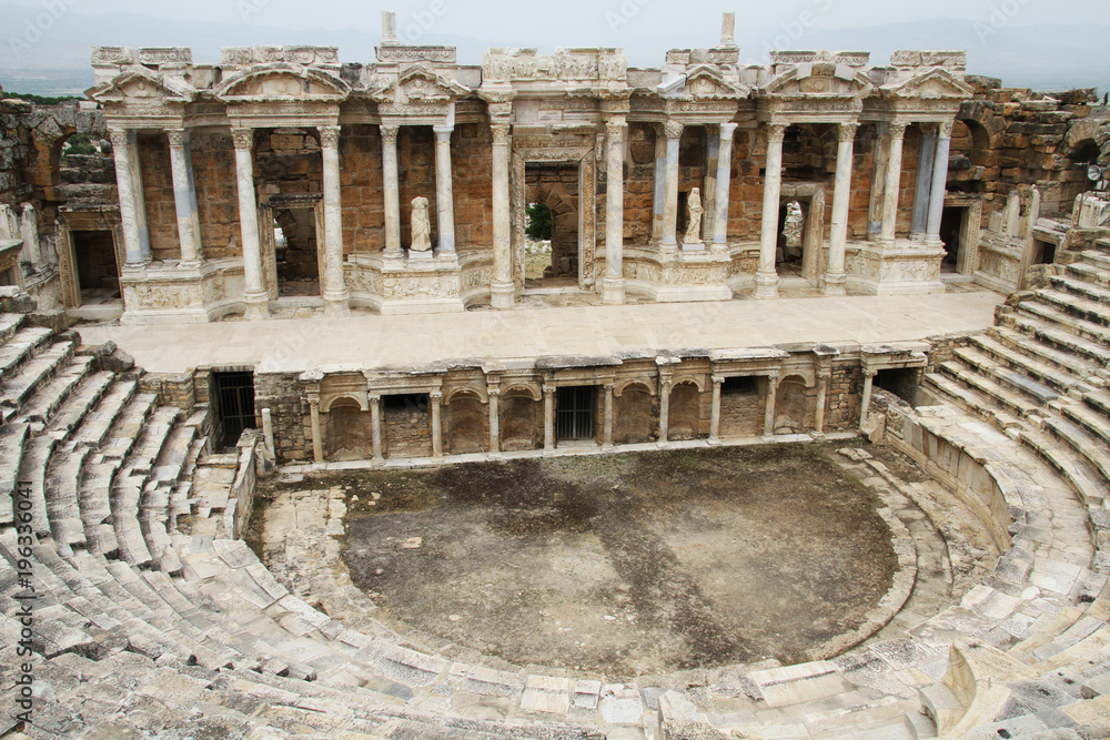 Ruins old theater in Turkie