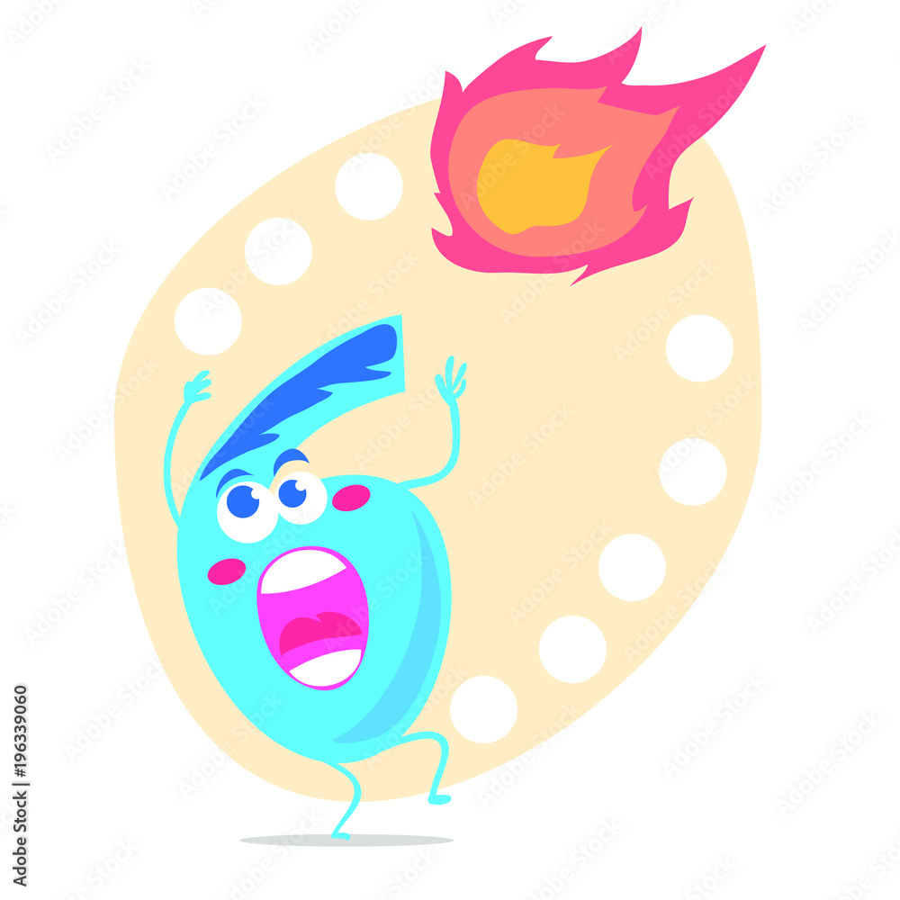 Cute and funny colorful 6 number characters, cartoon vector illustration isolated on white background. six smiling characters. Cute and funny colorful 6 number characters, cartoon vector illustration isolated on white background. six smiling characters.