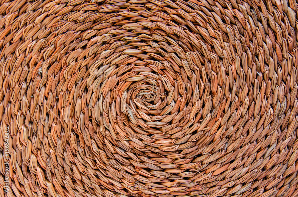 Round wicker texture background Round wicker texture background