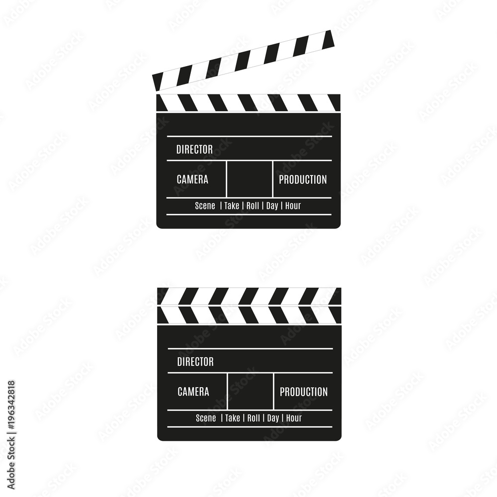 Fototapeta premium Clipper filmowy ilustracja wektorowa