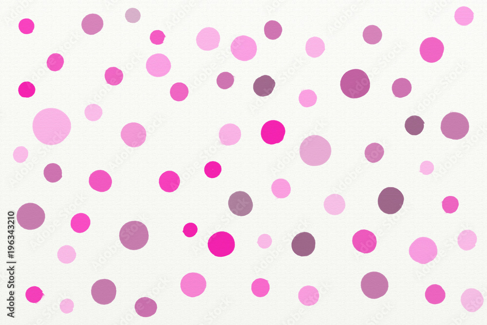 Polka Dot Pattern, Hand drawn oil paint strokes Polka Dot Pattern, Hand drawn oil paint strokes