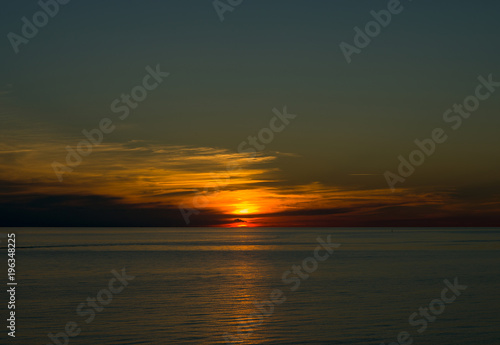 Sunset seen from a Danish island