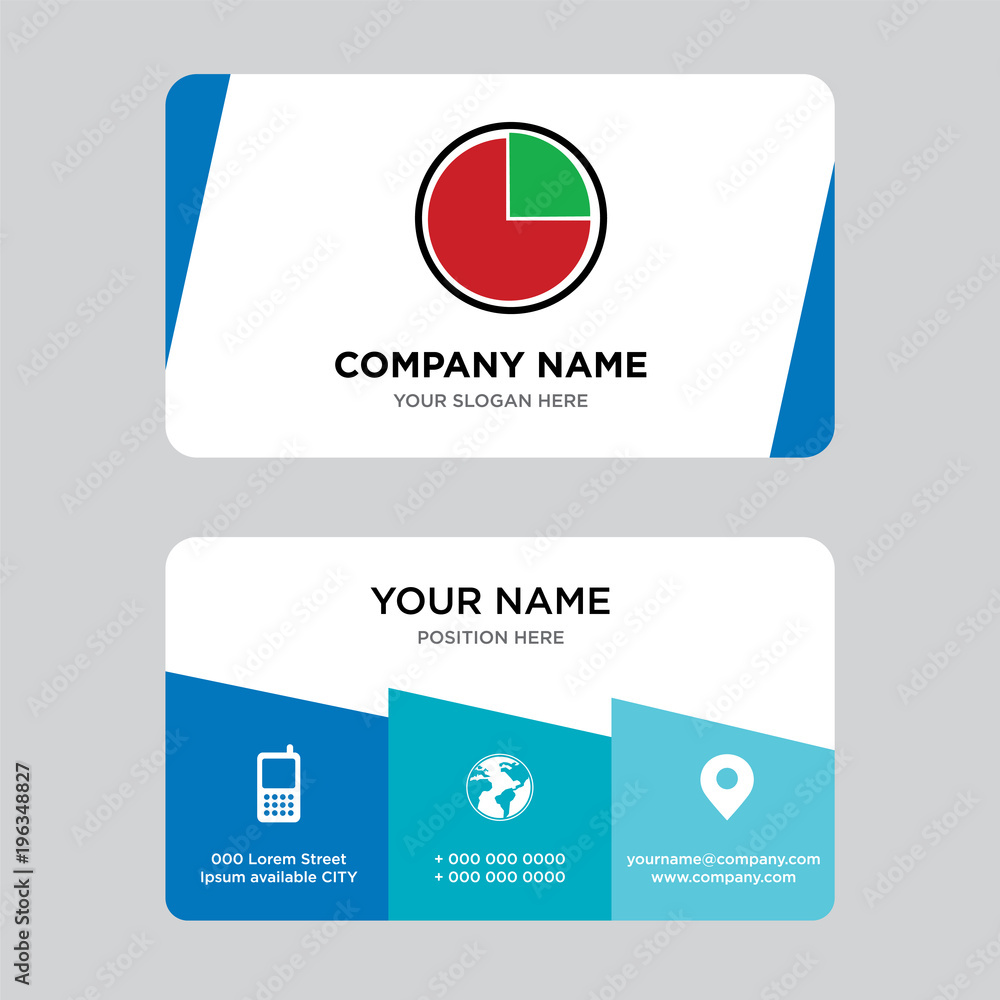 Fototapeta premium proactive business card design template, Visiting for your company, Modern Creative and Clean identity Card Vector Illustration