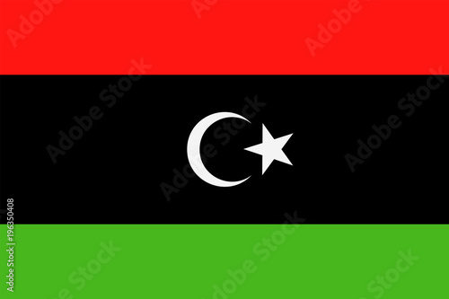 Libya Flag Vector Flat Icon