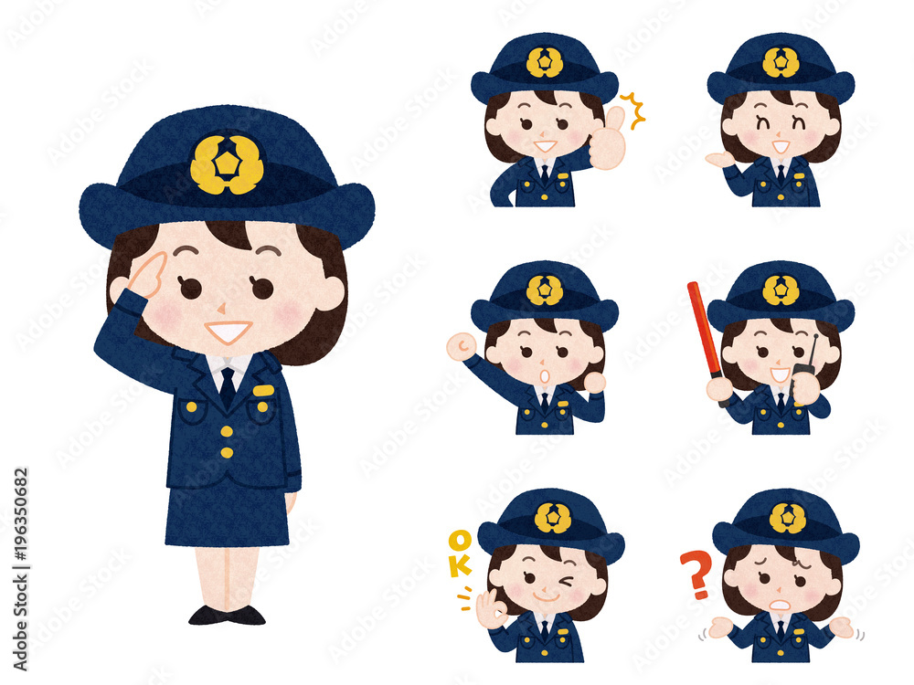女性警察官_バリエーション