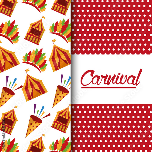 carnival fair celebration festive image vector illustration