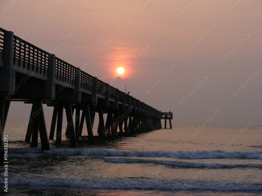  sunrise at pier