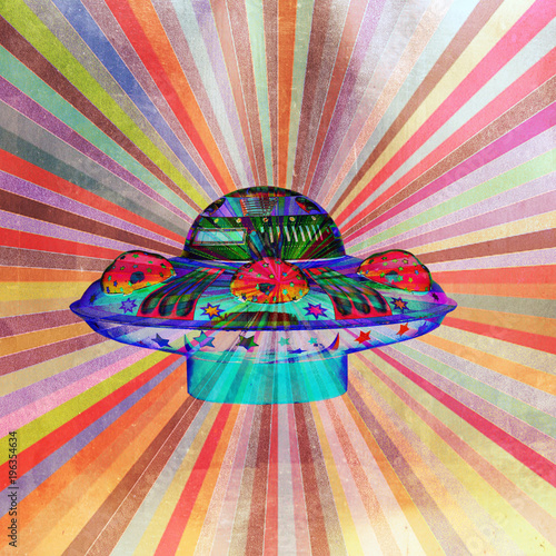 bright color abstract ufo photo