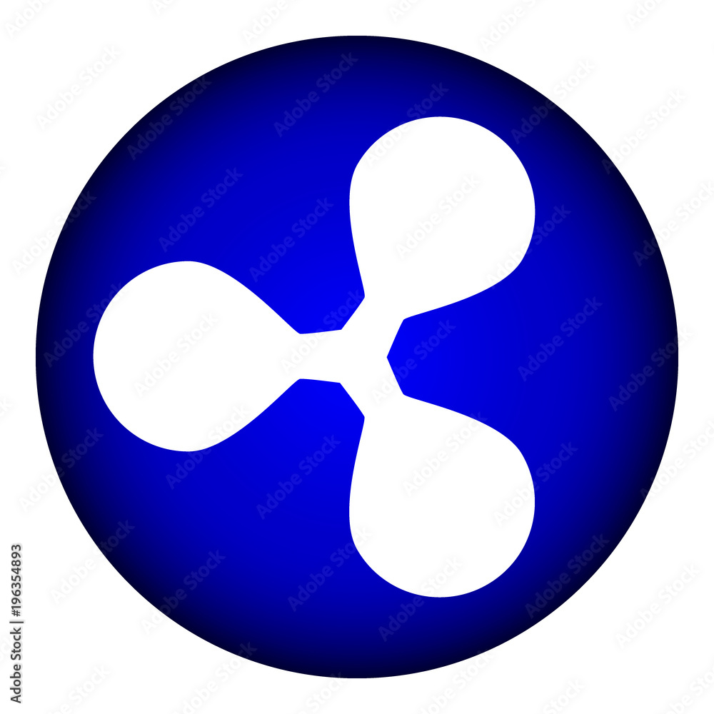 Ripple icon on white.