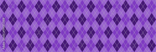 Purple Argyle Banner