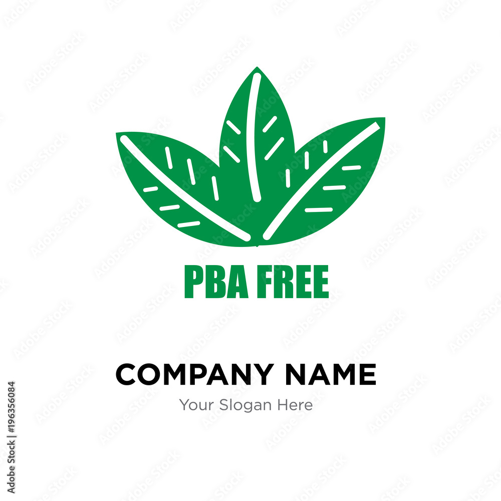 bpa free company logo design template, Business corporate vector icon