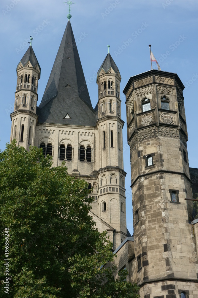 Köln, Groß St. Martin,Stapelhausturm, 