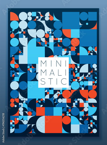 Vector minimal covers procedural design. Futuristic abstract minimalistic layout. Conceptual generative background. Modern journal or book cover template. eps10.