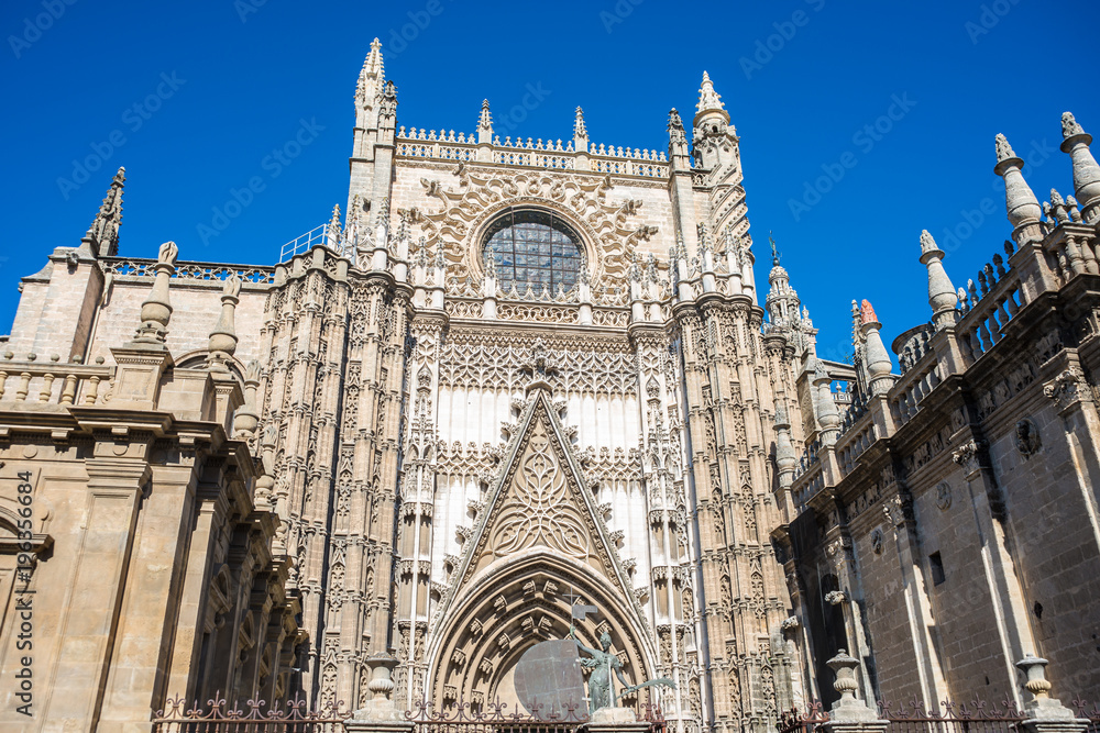 Cathedral of Santa Maria de la Sede de Sevilla in Seville, Spain.
