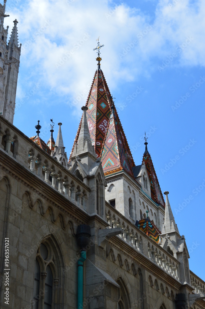 Tower of Matthias Church in Budapest
