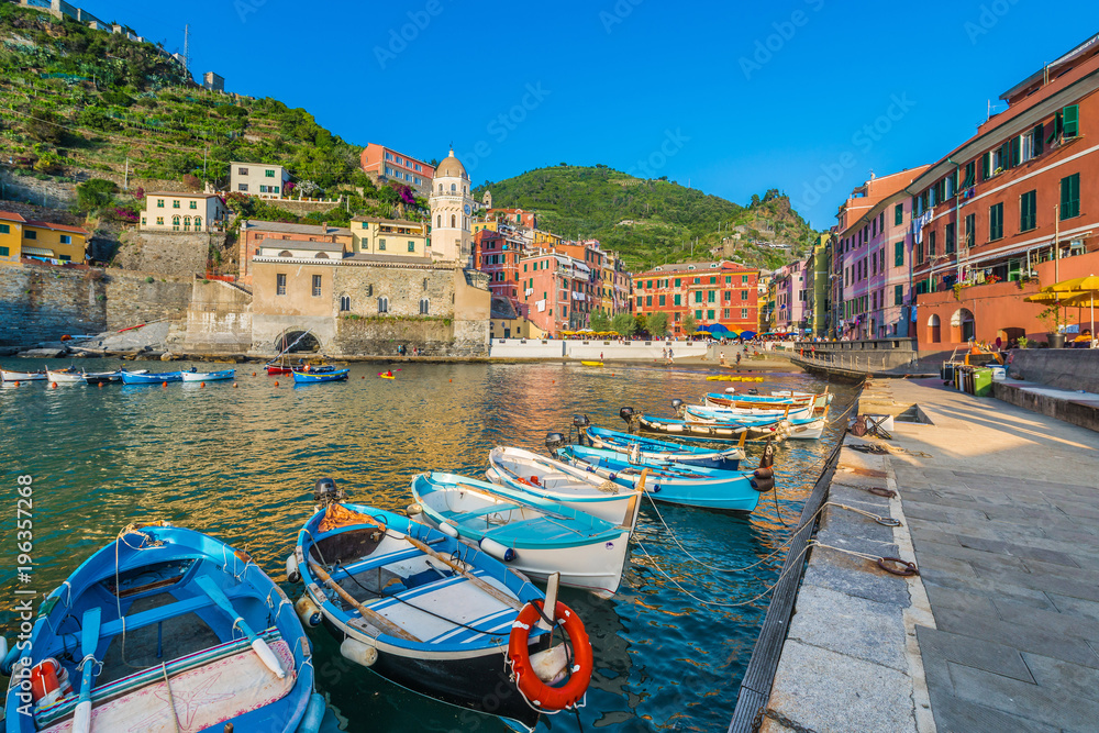 Vernazza in Cinque Terre, Liguria, Italy.