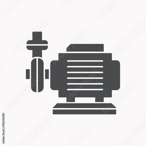 Water pump vector icon.