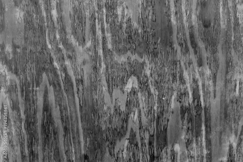 Background of old and dirty wooden wall, blackand white.