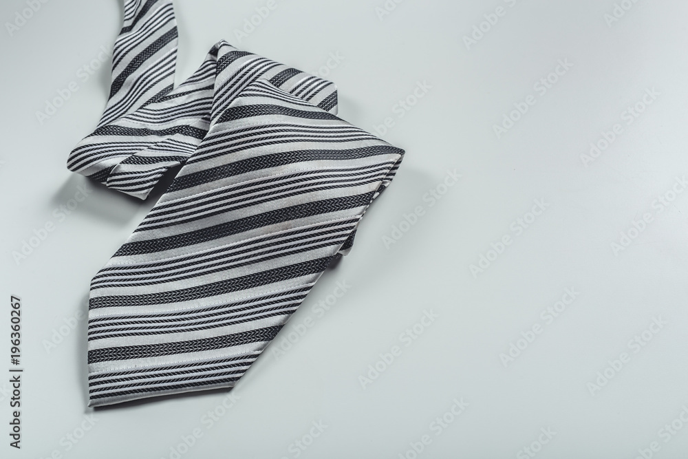 tie over white background tie over white background