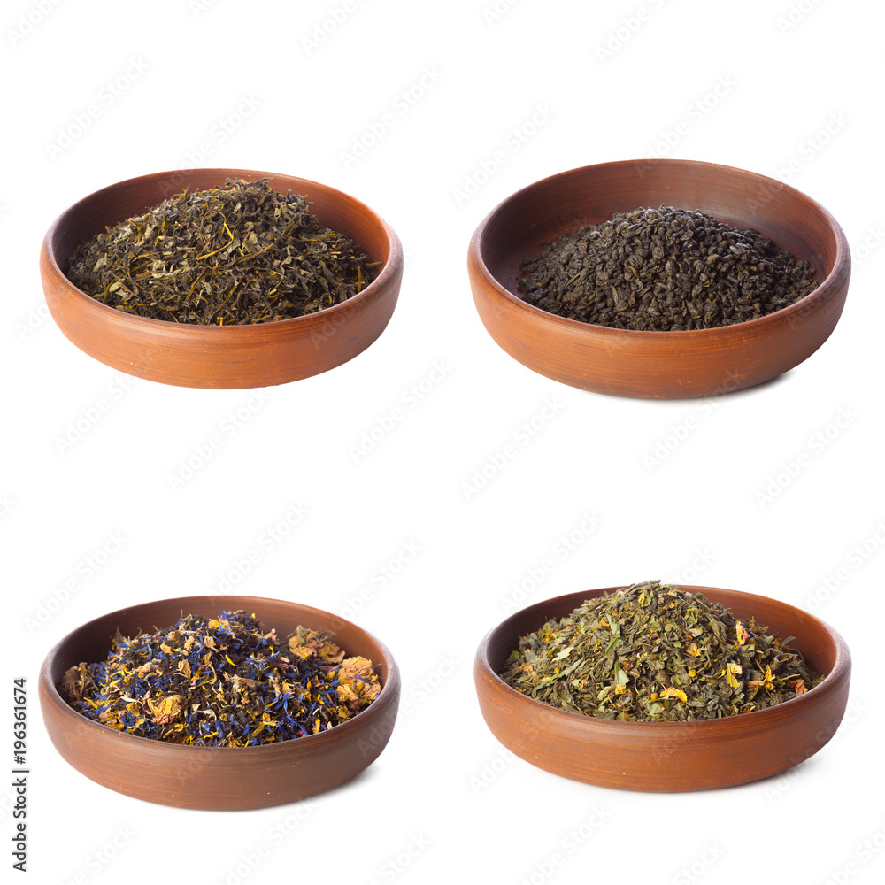 tea leaf isolated on white background tea leaf isolated on white background