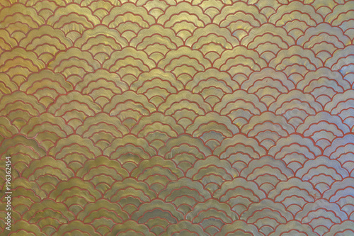 Golden wave pattern from China