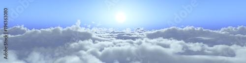 the sun is above the clouds

