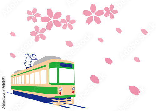 桜吹雪　荒川線
