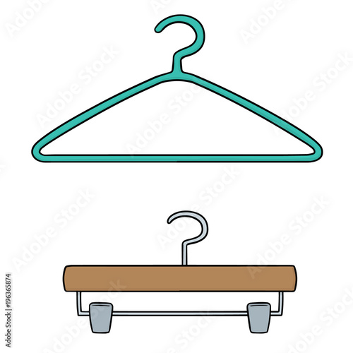 vector set of hangers