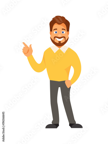Cartoon businessman vector