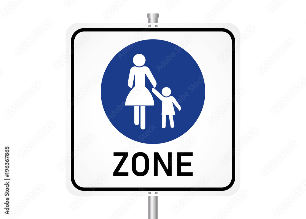 Straßenschild - Fußgängerzone Straßenschild - Fußgängerzone