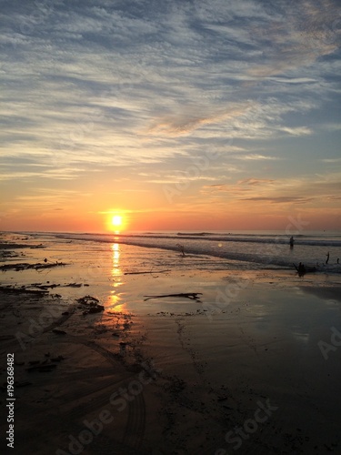 Majestic  sunrise on the beach