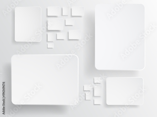 Abstract Square Shape background in gray color