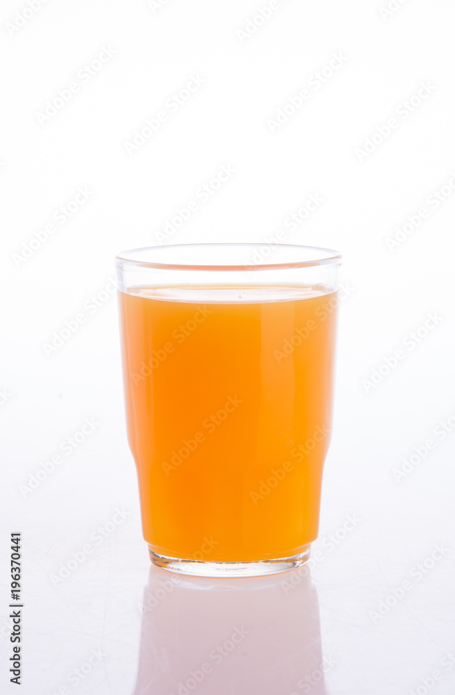 orange juice on a background