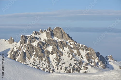 Winter in Ciucas Mountains, carpathina mountains