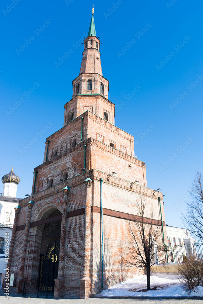 Fototapeta premium soyembika tower in the Kazan Kremlin
