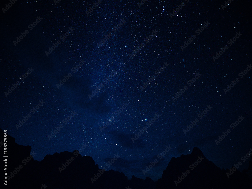Stars and night sky background
